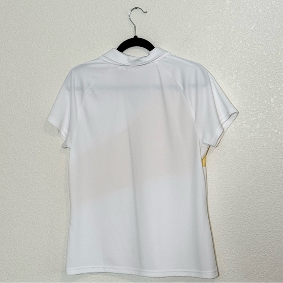 IZOD XFG Women's Polo Golf Top Cool FX PerformX Snaps Short Sleeve Whie Size‎ L - Picture 2 of 4